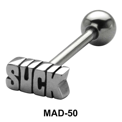 Suck S316l Tongue Piercing Mad 50